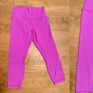 lululemon Align High-Rise Crop 23" Leggings Moonlit Magenta Size 10
